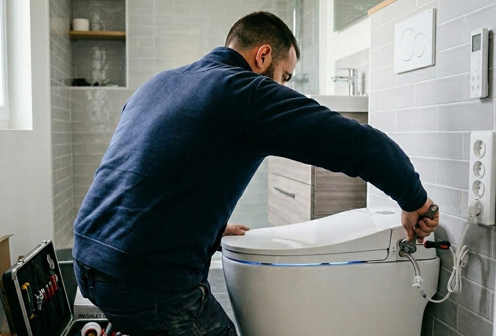 installation wc japonais