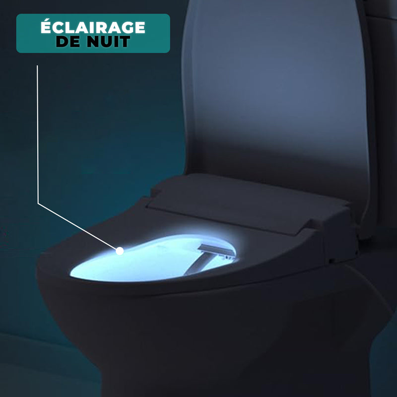 abattant wc japonais avec eclairage de la cuvette kleent