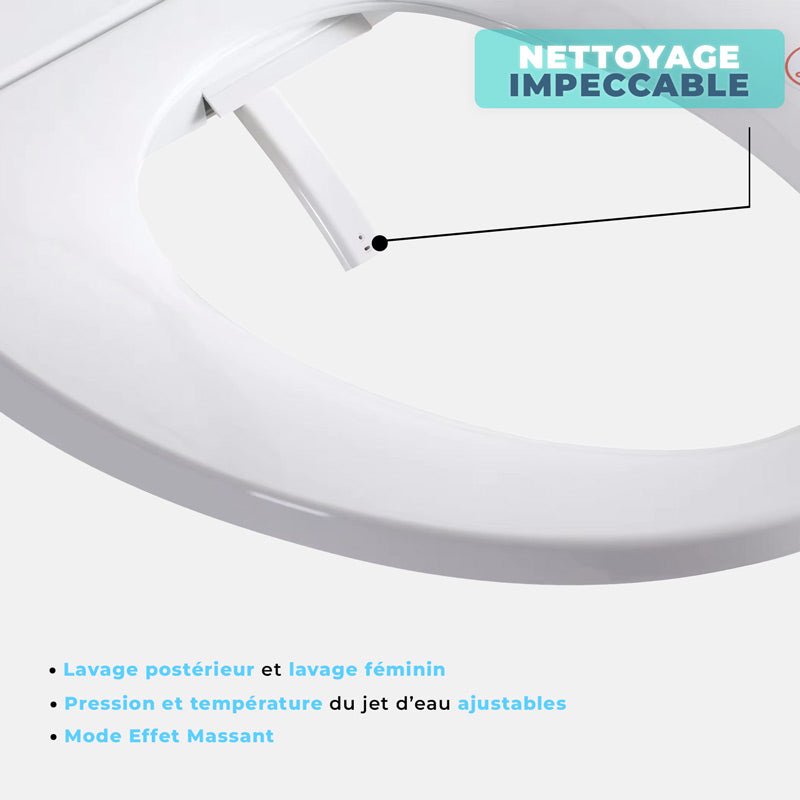 abattant japonais jet d'eau nettoyant