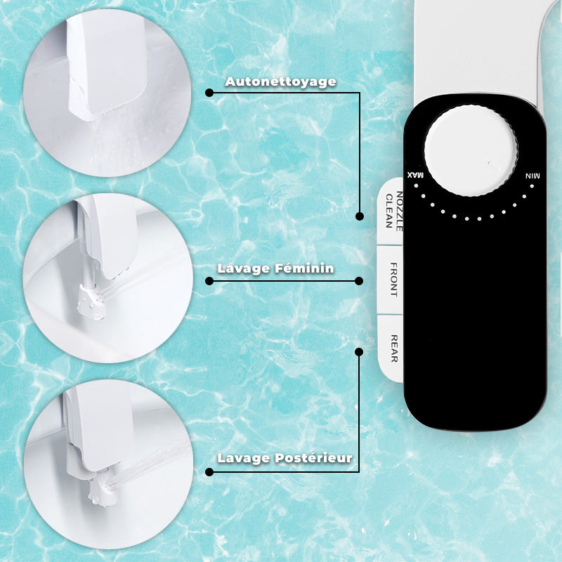 bouton de commande du kit wc japonais u-kleent