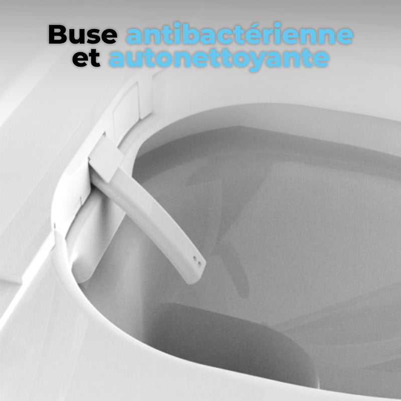 Buse de lavage autonettoyante et antibacterienne du toilette japonais suspendu crystal plus V2