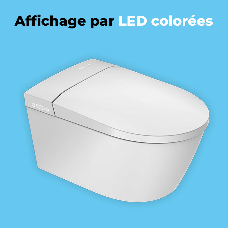 toilette japonais kleent Crystal plus V2 avec affichage par LED colorées