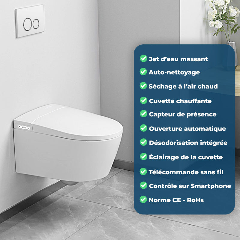 WC Japonais Suspendu Crystal PLUS V2 KLEENT - Main Image